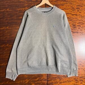 Y2K Beige Starter Heavyweight Mens Crewneck L